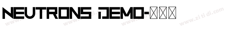 Neutrons Demo字体转换